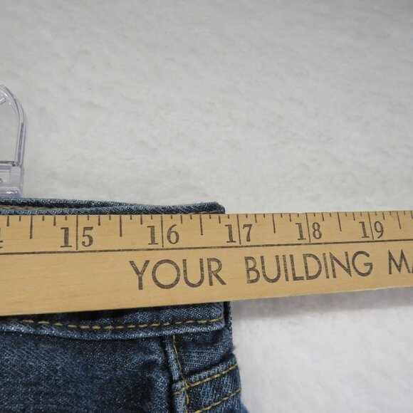 Levis 505 Jeans Mens Size 34 x 34 Medium Wash  Blue Denim Straight Leg - Picture 3 of 9